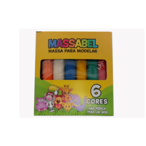 MASSA DE MODELAR 6 BARRAS 65 GRAMAS 649