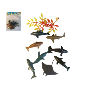 MINI ANIMAIS DO MAR 8 PÇS 8895